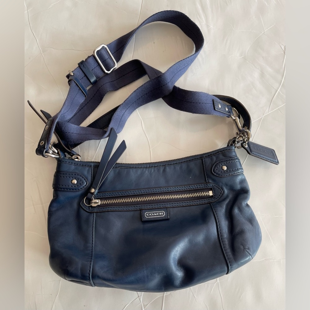 Coach navy crossbody bag